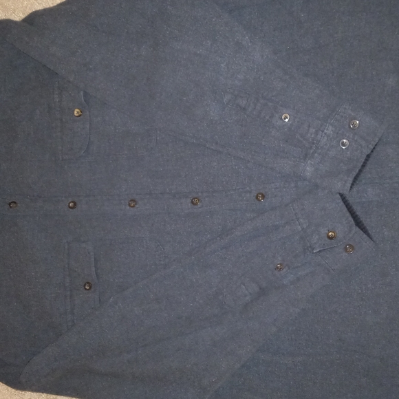 Vintage Faded Glory Men's Gray Flannel Shirt (Size: L [42/44]) - Picture 6 of 8